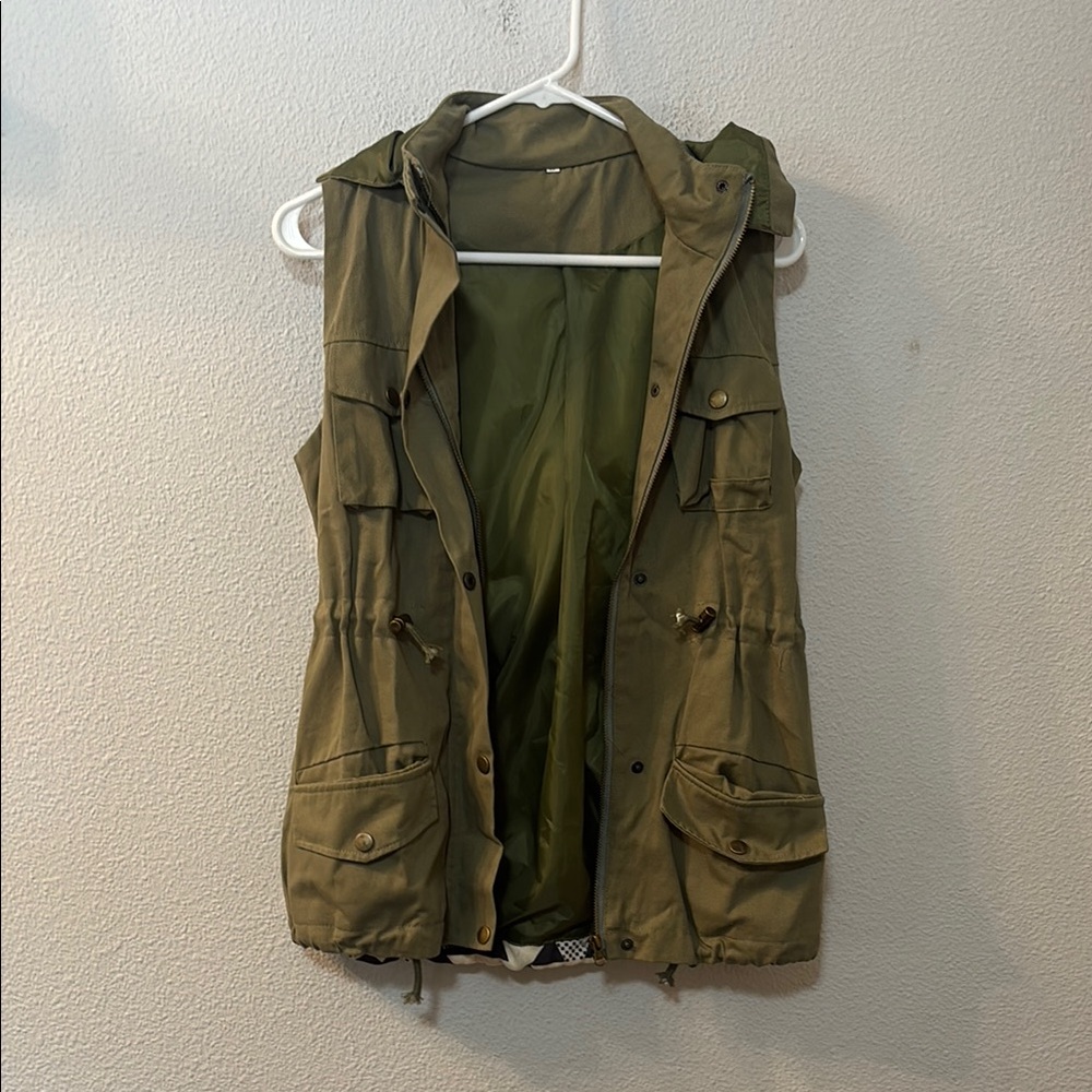 Olive Green Utility Vest